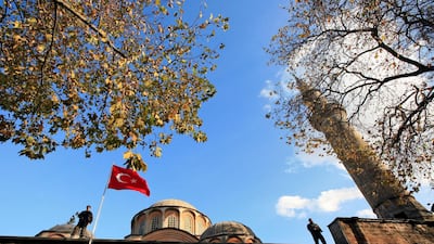 The top of Kariye (Chora) museum. Reuters