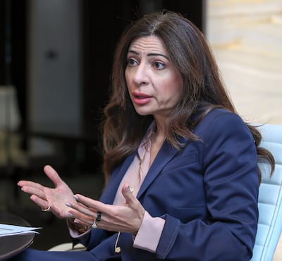 Hana Al Rostamani, chief executive of First Abu Dhabi Bank. Victor Besa / The National