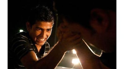 Arm wrestling was part of the festivities organised by Dubai Municipality at Sonapur labour camp in Dubai this month. Duncan Chard for the National