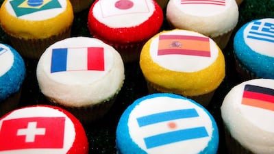 Ever innovative, Magnolia Bakery in Bloomingdale’s Dubai and The Galleria in Abu Dhabi has designed commemorative cupcakes. Your favourite team’s flag will adorn the vanilla, -buttercream or chocolate tops of the cakes. They are priced at Dh17 each and you can buy the sweet treats in-store or order delivery from Thursday by calling 04 350 5440 or 02 674 9380. Courtesy Bloomingdales