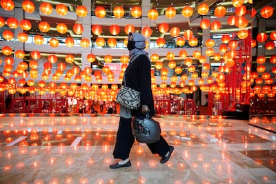 Decoration for the upcoming Chinese Lunar New Year in Jakarta, Indonesia, on January 27. Chinese people around the world will be celebrating the beginning of the Year of Tiger on February 1. AP