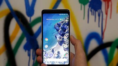 Several users of Google's Pixel 2 XL smartphone have complained about screen burn. Jeff Chiu / AP