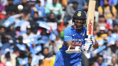 India batsman Shikhar Dhawan hit 143 as India posted 358-9 in Mohali, his first ODI century in 18 innings. AFP