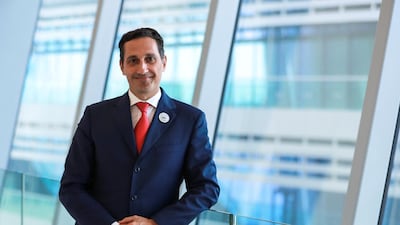 Massimo Falcioni, chief executive of Etihad Credit Insurance, expects the global trade outlook to improve this year amid fast-paced Covid-19 vaccine campaigns. Victor Besa/The National Victor Besa / The National Section: BZ Reporter: Dania Saadi