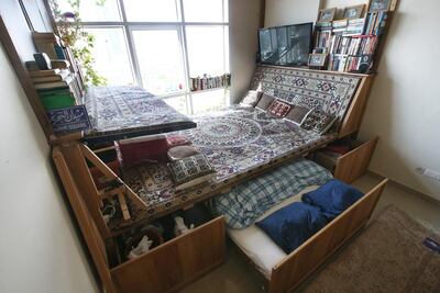 John Henzell's space-smart Abu Dhabi studio. Ravindranath K / The National