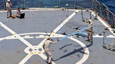 Iran is carrying out large-scale drone drills across the country, to show off the country's military strength, reports say. AFP