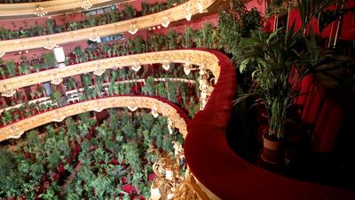 The event was conceived by Spanish artist Eugenio Ampudia, who said he had been inspired by nature during the pandemic. Reuters