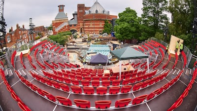 A view shows the construction site for Lydia and Manfred Gorvy Garden Theatre, as Britain's Royal Shakespeare Company prepares to launch their new garden theatre, in Stratford-upon-Avon, Britain June 30, 2021. Picture taken June 30, 2021. Courtesy Sam Allard/Fisher studios/RSC/Handout via REUTERS THIS IMAGE HAS BEEN SUPPLIED BY A THIRD PARTY. NO RESALES. NO ARCHIVES. MANDATORY CREDIT.