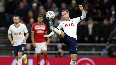 Tottenham Hotspur's Christian Eriksen in action. Reuters