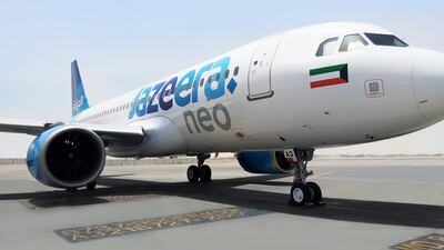 Kuwait's Jazeera Airways reported a narrower fourth quarter loss. Courtesy of Jazeera Airways.