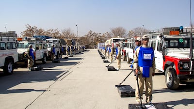 The Kabul compound. Since 1988 Halo has cleared 210,000 hectares of minefield and battlefield and more than 200,000 cluster munitions . Courtesy The Halo Trust