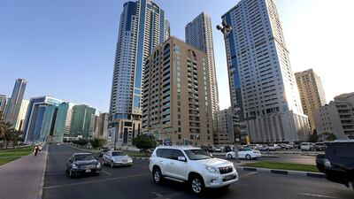 Sharjah new apartments: Q1 2015 down 3%. Q1 2014-Q1 2015 up 4%. Studio: Dh22-38,000. 1BR: Dh28-50,000. 2BR: Dh35-80,000. 3BR: Dh45-100,000. Satish Kumar / The National