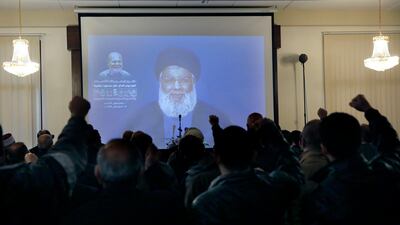 Leaked emails allege senior figures in Qatar’s government are on close terms with people such as Hassan Nasrallah, head of Hezbollah. Bilal Hussein / AP