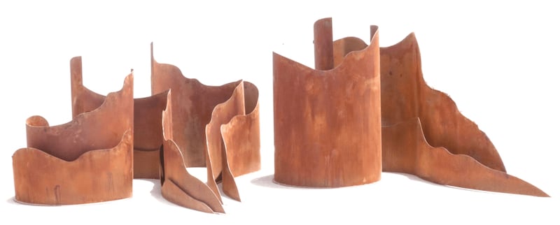 Azza Al Qubaisi’s Between Land and Sea at Leila Heller Gallery draws on the UAE’s desert and coastal landscapes to explore ideas of memory, identity and place. Photo: Leila Heller Gallery