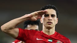 JEDDAH, SAUDI ARABIA - APRIL 18: Renan of Shabab Al Ahli celebrates scoring his team's third goal during the AFC Champions Elite Quarter Final match between Buriram United and Shabab Al Ahli at Prince Abdullah Al Faisal Stadium on April 18, 2026 in Jeddah, Saudi Arabia. (Photo by Abdullah Ahmed / Getty Images)