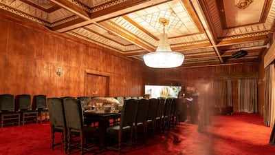 'Dinner at the Palace I' (2019) by Sultan bin Fahad. Image courtesy of Athr and the artist