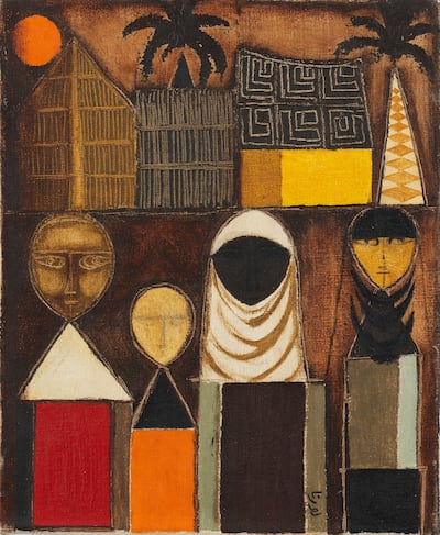 'Baghdadiyat' by Lorna Selim (Circa 1960s). Photo: Courtesy of Bonhams