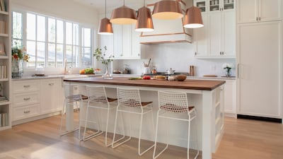 Metallics are a popular accessory in the home. Getty