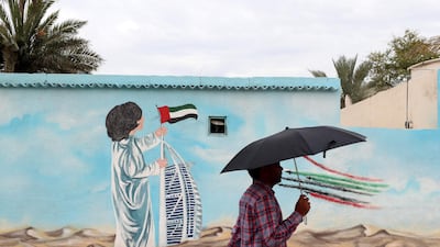 Street art and graffiti on Jumeirah Beach Road, Dubai. Chris Whiteoak / The National