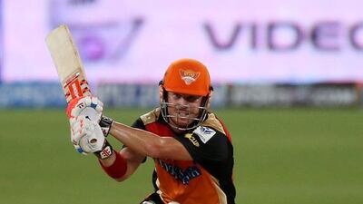 David Warner, pictured with Sunrisers Hyderabad in last season's match against Mumbai Indians at Dubai International Cricket Stadium. Pawan Singh / The National