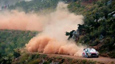 Sheikh Khalid Al Qassimi and his co-driver Scott Martin fell afoul of the rough conditions at the Acropolis Rally.
