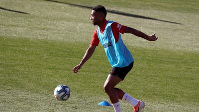 Renan Lodi looks to make a pass. EPA