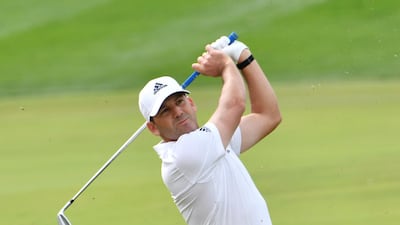 Sergio Garcia of Spain during the second round of the Omega Dubai Desert Classic at the Emirates Golf Club in January 24.