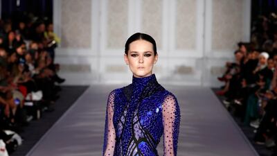 The Atelier Zuhra autumn / winter show during London Fashion Week on February 16, 2019. Getty Images