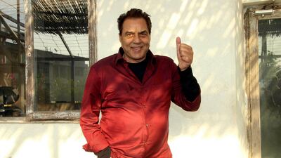 Celebrating his 80th birthday at Sunny Super Sound Studio in Mumbai. AFP