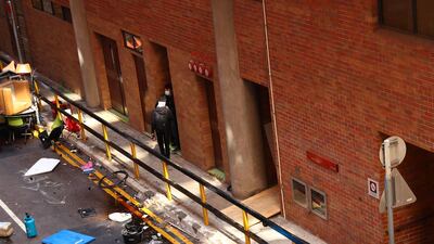 Protesters are seen at PolyU. Reuters