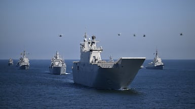 Spanish warship Juan Carlos I. Madrid has been vocal in opposition to the war in Iran. Getty Images