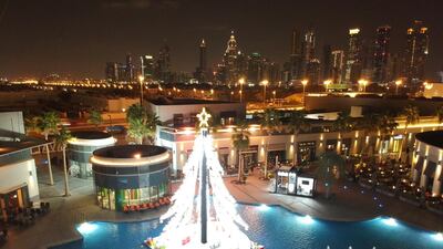 Enjoy the winter wonderland at City Walk, featuring shopping and family-friendly activities. City Walk