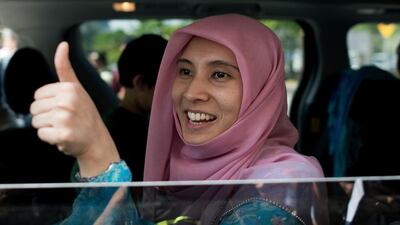 Nurul Izzah Anwar, the daughter of jailed Malaysian opposition leader Anwar Ibrahim. Mohammed Rafsan / AFP