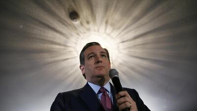 Republican US presidential candidate Ted Cruz speaks to supporters at his 2016 New Hampshire primary night rally in Hollis, New Hampshire. Eric Thayer / Reuters