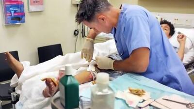 Hospital emergency units are being clogged up with people suffering minor ailments.