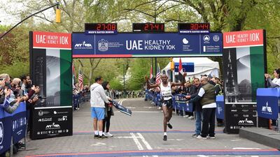 Participants of the 2019 UAE Healthy Kidney 10K Run are seen at Central Park.