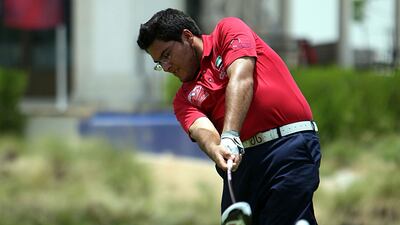 Khalid Yousuf in action at Yas Links.