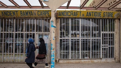 Carpet and handicraft stores in Bamyan city are closed due to the coronavirus.