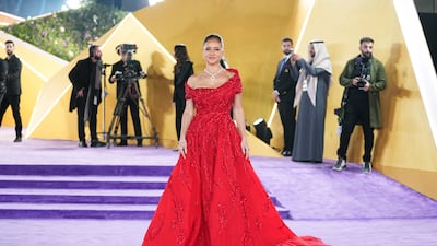RIYADH, SAUDI ARABIA - JANUARY 18: Nelly Karim attends the 2025 Joy Awards at The Venue on January 18, 2025 in Riyadh, Saudi Arabia. (Photo by Amal Alhasan / Getty Images for GEA)