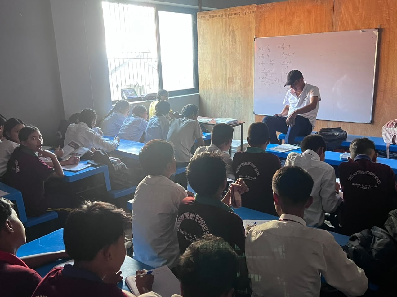 Pupils say studying is tough in the new makeshift facilities but they are grateful to go back to school. Photo: Rajendra Dawadi
