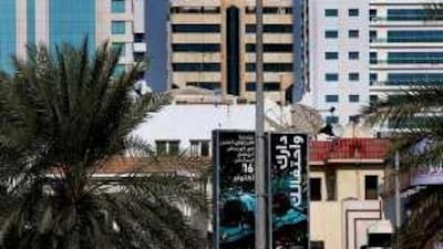 As the countdown of the Formula 1 race gets closer, some signs of support of the event are starting to surface in the area, like the one above, off 30th Street.