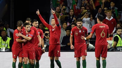 It was a night of celebration for Portugal and Ronaldo. AFP