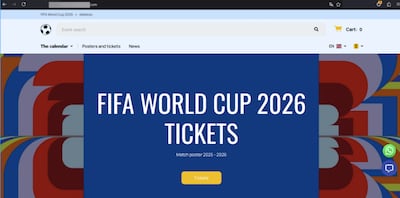 Kaspersky warns that this website, which claims to be selling World Cup tickets, is fake. Photo: Kaspersky