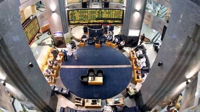 The floor of the Abu Dhabi Securities Exchange.
