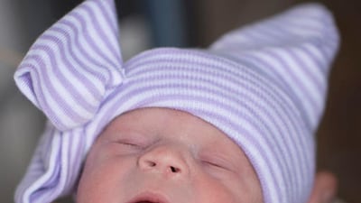 This baby girl became the first in the US to be born to a woman who had a uterus transplant from a deceased donor. She was born last month at Clevelend Clinic Ohio. Courtesy Cleveland Clinic Ohio