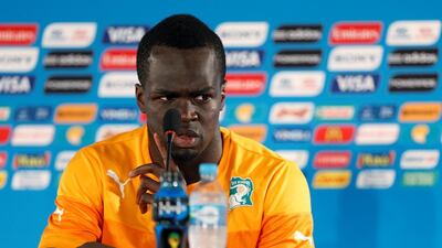 Cheick Tiote, pictured here in 2014, died in China. Ueslei Marcelino / Reuters