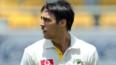 Mitchell Johnton in action for Australia