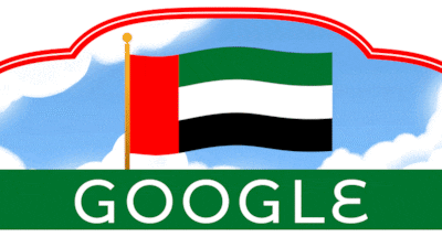 Google has paid homage to citizens and residents in the UAE on Eid Al Etihad. Photo: Google