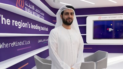 Ammar Al Malik, managing director of Dubai Internet City, at Gitex Global. Antonie Robertson/The National