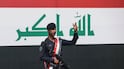 A military parade marking the withdrawal of the US-led coalition from Iraq in Baghdad. AFP